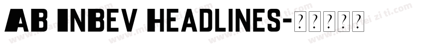 AB InBev Headlines字体转换